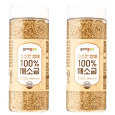 gomgom 熟白芝麻粒 100g 罐裝, 2罐