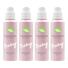 nac nac 濃縮嬰兒柔衣精, 600ml, 4瓶