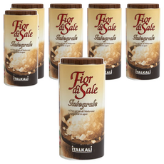 iTALKALi 義大利 鹽之花，提升料理美味層次，傳統工藝製作，保留天然鹽味和微量元素, 500g, 6罐