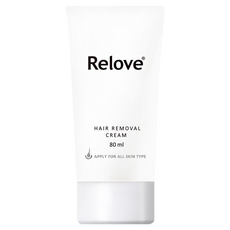 Relove 瞬淨Ku溜零毛髮霜 80ml, 含北美金縷梅萃取, 海茴香萃取, 北法紅藻萃取, 1條