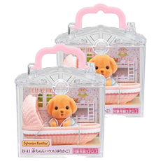 EPOCH Sylvanian Families 森林家族 嬰兒搖籃提盒, 2個