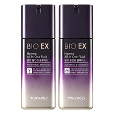 TONYMOLY BIO EX 男士胜肽多合一護膚乳液，舒緩敏感肌膚，護膚保濕，清爽護理毛孔, 130ml, 2瓶