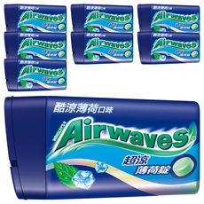 Airwaves 超涼薄荷錠，酷涼薄荷口味, 24.3g, 8盒