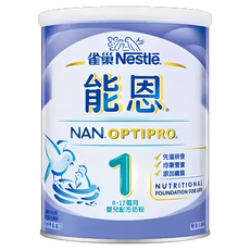 NAN 能恩 嬰兒配方奶粉 1號, 0-12個月嬰幼兒適用, 均衡營養配方, 添加鐵質, 助力健康成長, 800g, 1罐