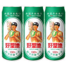 好聖地 100%純天然椰子水, 泰國原產進口, 520ml, 3罐