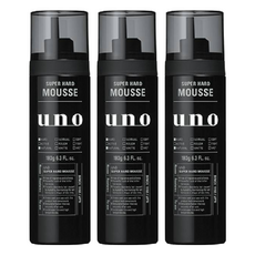 uno 強硬作風定型慕斯, 3瓶