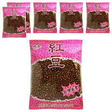 同正 台灣產 紅豆，含有豐富膳食纖維, 600g, 6包