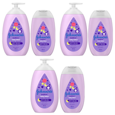 Johnson's 嬌生 甜夢純淨潤膚乳套裝, 嬰兒潤膚乳 500mL+300mL, 3組