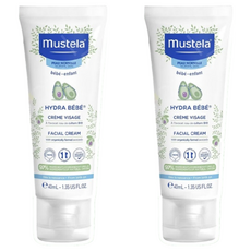 mustela 慕之恬廊 慕之幼 潤面乳霜, 40ml, 2條