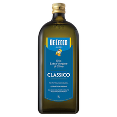 DE CECCO 得科 特級初榨橄欖油 CLASSICO 1公升裝，義大利百年工法，適用熱廚、沙拉、碳烤肉類，米其林星級餐廳主廚首選品牌, 1L, 1瓶