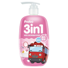 Probo 博寶兒 蓮花髮沐泡泡露, 3in1 蘋果香萃, 500ml, 1瓶