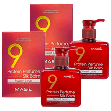 MASIL 9肽護髮香氛護髮素, 染燙版, Protein Perfume Silk Balm, 180ml, 2盒