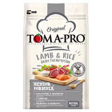 TOMA-PRO 優格 高齡犬 羊肉米 乾飼料，含茄紅素，維生素E，葡萄糖胺，軟骨素，左旋肉鹼，13.6公斤, 羊肉 + 米, 13.6kg, 1袋