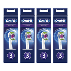 Oral-B 歐樂B 台灣公司貨 專業亮白拋光型刷頭, EB18-3, 3個, 4組