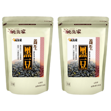 元氣家 養生黑豆, 低溫烘培無調味, 美味香酥可口, 健康營養, 素食可用, 200g, 2包