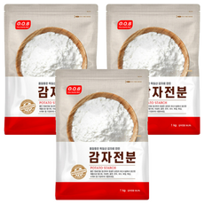 O.Q.B 太白粉，99.9%德國產馬鈴薯澱粉, 1kg, 3包