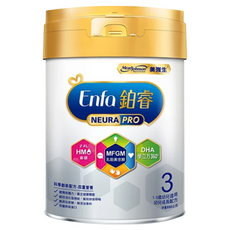Mead Johnson 美強生 鉑睿3號幼兒成長配方奶粉，MFGM乳脂黃金膜，DHA，促進消化，提升保護力, 850g, 1罐
