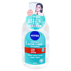 NIVEA 妮維雅 5效淨痘卸妝水, 400ml, 1瓶