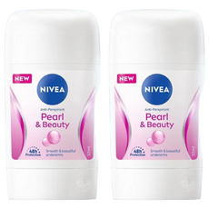 NIVEA 妮維雅 止汗爽身乳膏Pro升級版 珍珠煥采系列, 50ml, 2個