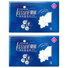 Lalune 蘭韻 淨角質透亮化妝棉, 雙機能設計 三合一功能, 80片, 2盒