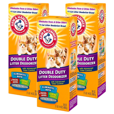 ARM&HAMMER 強效貓砂專用除臭粉 850g, 有效強力除臭 適用於各種類貓砂, 3盒