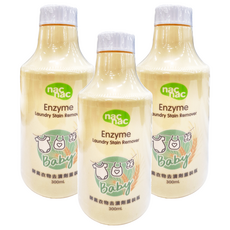 nac nac 酵素衣物去漬劑 重裝瓶, 300ml, 3瓶