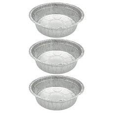 鋁箔大圓深盤容器 Set 3, 燒烤用, Ø23.5xH7公分, 3入裝, 23 x 23 x 7 cm, 23cm, 1組