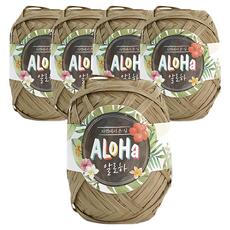 SEVY Aloha系列 編織線 47卡其棕 80公尺 5入, 47 卡其棕色, 5捲