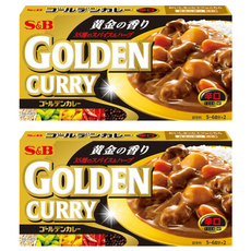 S&B 黃金咖哩塊 辛口, 35種香料&香草, 198g, 2盒
