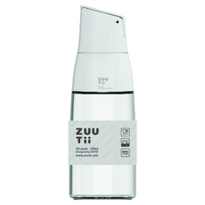 ZUUTii 自動開蓋油醋瓶 Yukon White, 500ml, 食品級, 防滴漏設計, 1個