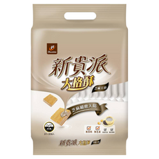 77 新貴派 大格酥餅乾 芝麻豆奶, 無香料 無色素 無防腐劑, 324g, 1袋