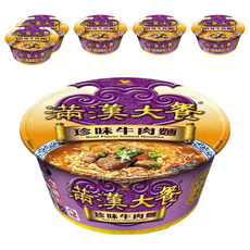 統一 滿漢大餐 珍味牛肉麵 187g, 6入