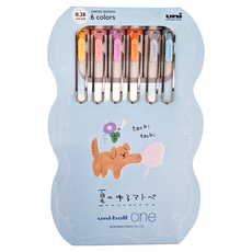 Uni 三菱 ball ONE 鋼珠筆 0.38mm UMN-S-38, 限定6色套裝, 05 夏天的寬鬆套組, 1盒