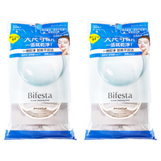 Bifesta 碧菲絲特 毛孔即淨卸妝棉, 添加維他命C誘導體, 添加乳酸, 大尺寸卸妝棉, 10片, 2包