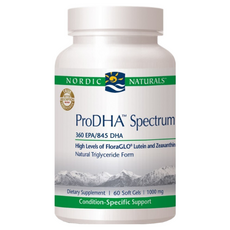 Nordic Naturals ProDHA Spectrum 魚油，360 EPA/845 DHA，含葉黃素和玉米黃素，60 粒軟膠囊, 60顆, 1罐