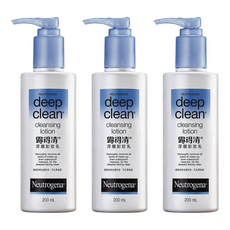 Neutrogena 露得清 深層卸妝乳, 200ml, 3瓶