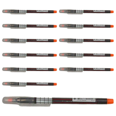 Pentel 飛龍文具 S512 水性螢光筆，斜頭，螢光墨水, 橙色, 12支