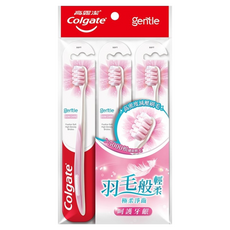 Colgate 高露潔 Gentle牙齦護理牙刷 顏色隨機, 3支, 1包
