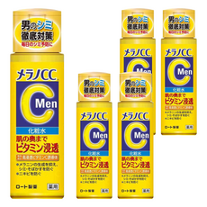 Melano CC 男士維他命C化妝水170ml 5瓶組, 清爽保濕, 提亮膚色, 男士護膚首選, 170ml, 5瓶