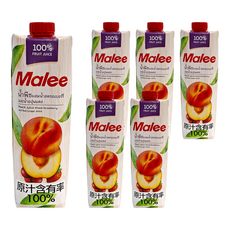 Malee 100% 水蜜桃綜合果汁, 1000毫升, 1L, 6瓶
