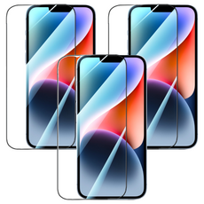 ANTIAN 全屏滿版防爆鋼化膜/玻璃貼 藍光版 Set 3個, 適用於 iPhone 14, Apple iPhone 14, 1組