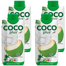 Cocopulus 100% 純椰子水 330毫升, 330ml, 4入