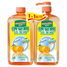 依必朗 洗潔精 Set, 柑橘油萃取, 植物配方, 1000g 1+1組包, 2kg, 1組