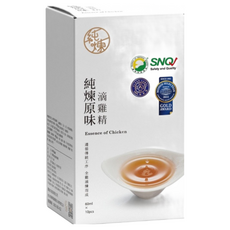 純煉 原味滴雞精 60ml*10包/盒 (台灣自然雞滴煉、小分子胺基酸、低鈉配方), 1盒