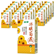 波蜜 冰釀菊花, 嚴選台灣菊花, 退火潤喉, 口氣清香, 24入, 300ml
