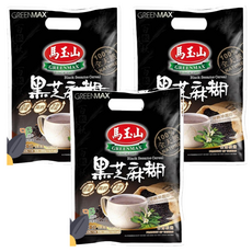 馬玉山 Greenmax 黑芝麻糊，含鐵含纖，冷熱沖泡均可, 30g, 12包, 3袋