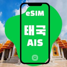 [eSIM] 태국이심 실시간개통 매일 2기가씩 4일~30일 사용가능 데이터전용이심