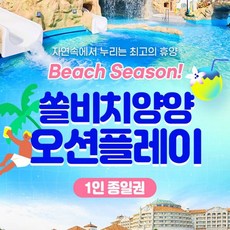 [양양] [비치시즌] 쏠비치 ★ 양양 오션플레이 종일권 ★ (8/28~9/30)