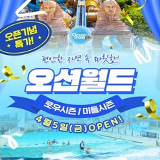 [홍천] ★오픈특가★ [비발디파크] 오션월드 워터파크 입장권 (4/5~5/31)