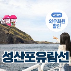 [제주] (♥혜택관광지+1♥) 성산포유람선